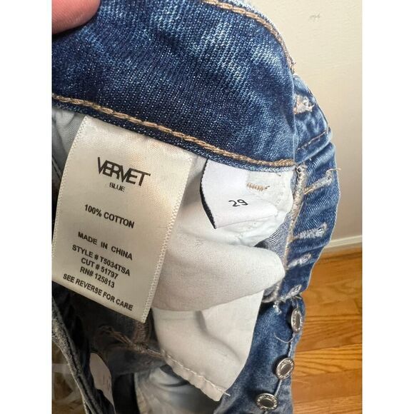 Vervet Blue Beverly Super High-Rise Straight Jeans NWT Sz. 29 - Picture 6 of 7